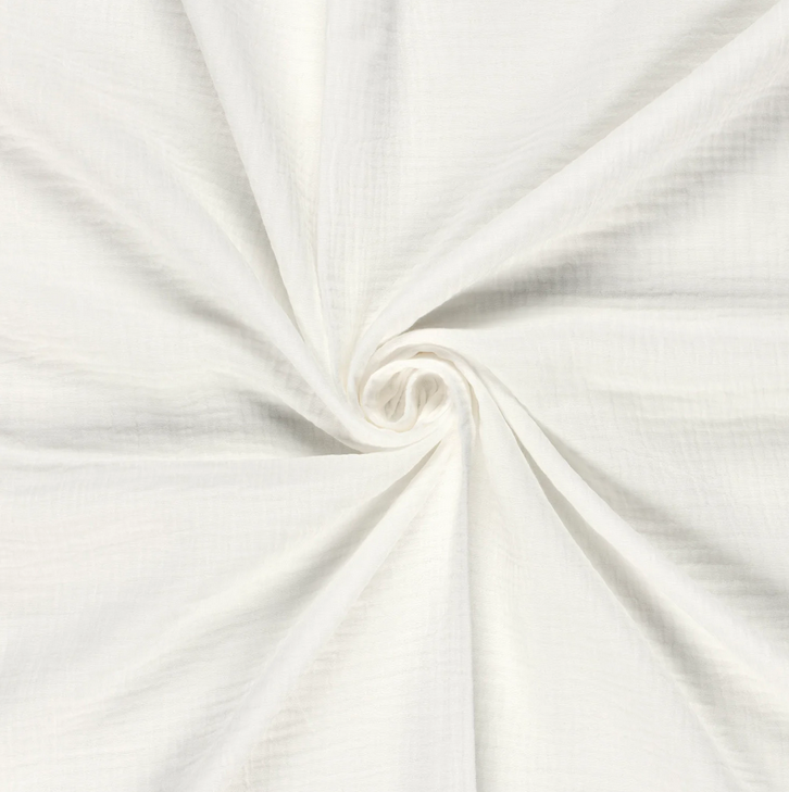 Mousseline gebroken wit